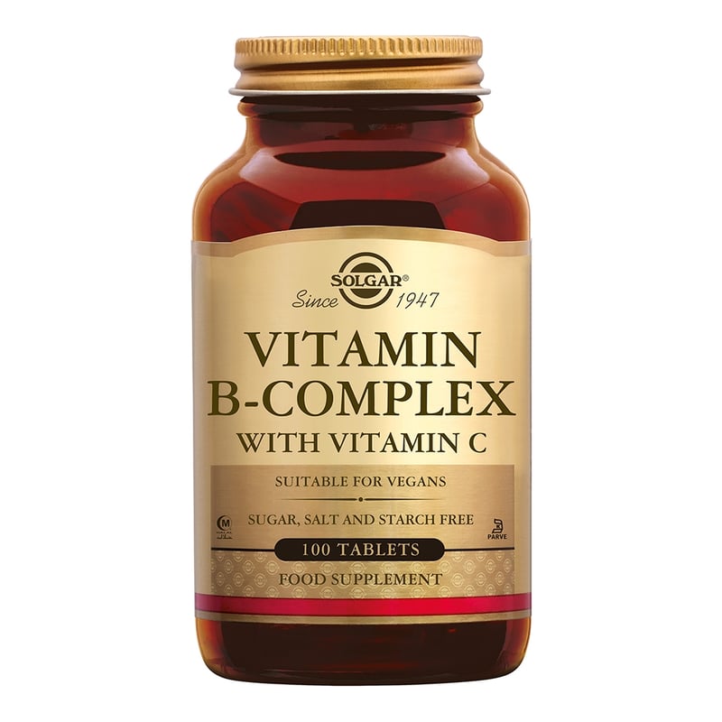 Solgar Vitamins Vitamin B-complex with Vitamin C afbeelding