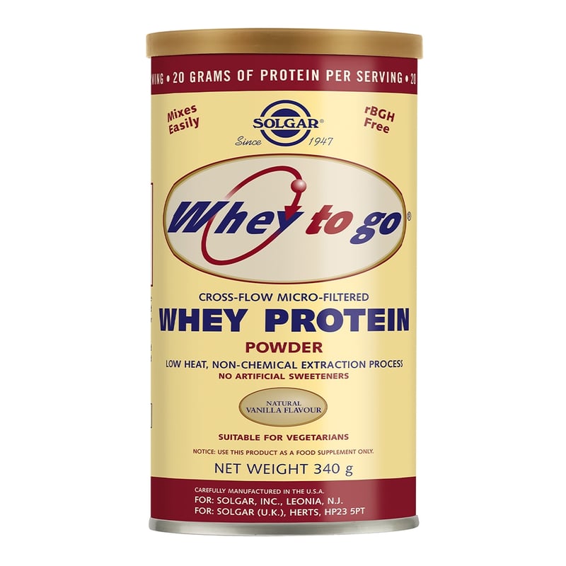 Solgar Vitamins Whey To Go Protein Vanilla (weiproteine) afbeelding