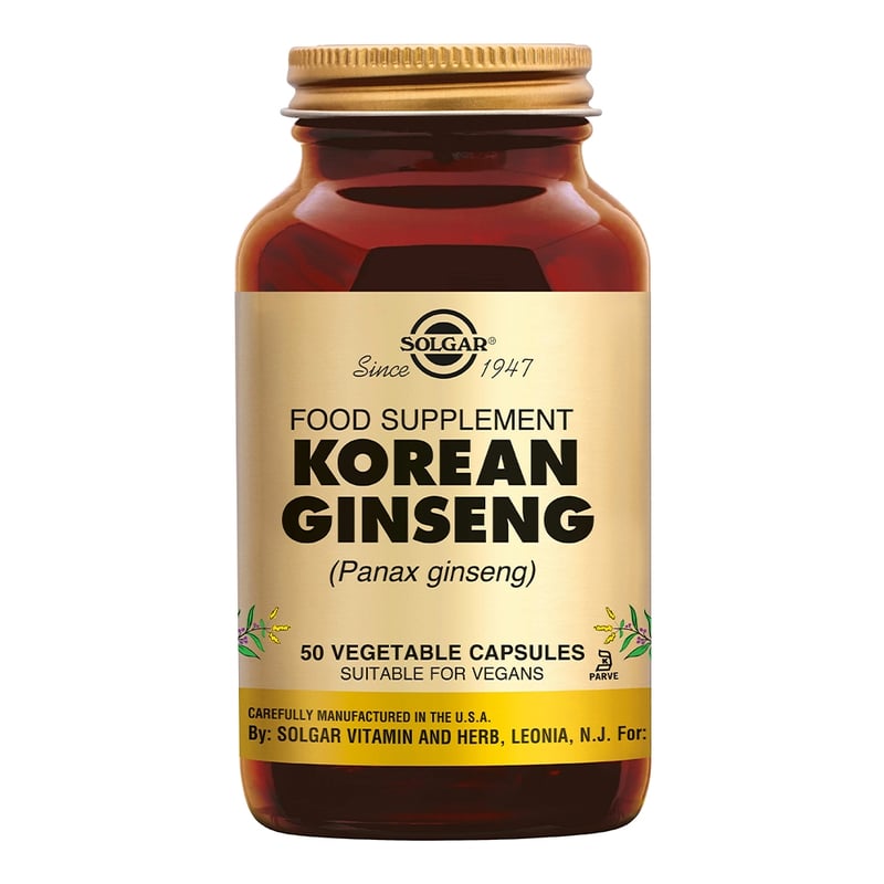 Solgar Vitamins Ginseng Korean (Panax ginseng quinquefolium) afbeelding