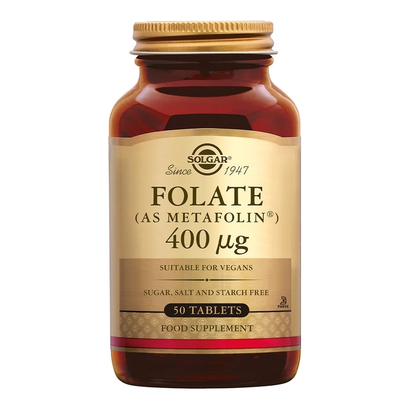 Solgar Vitamins Foliumzuur Folate 400 µg afbeelding