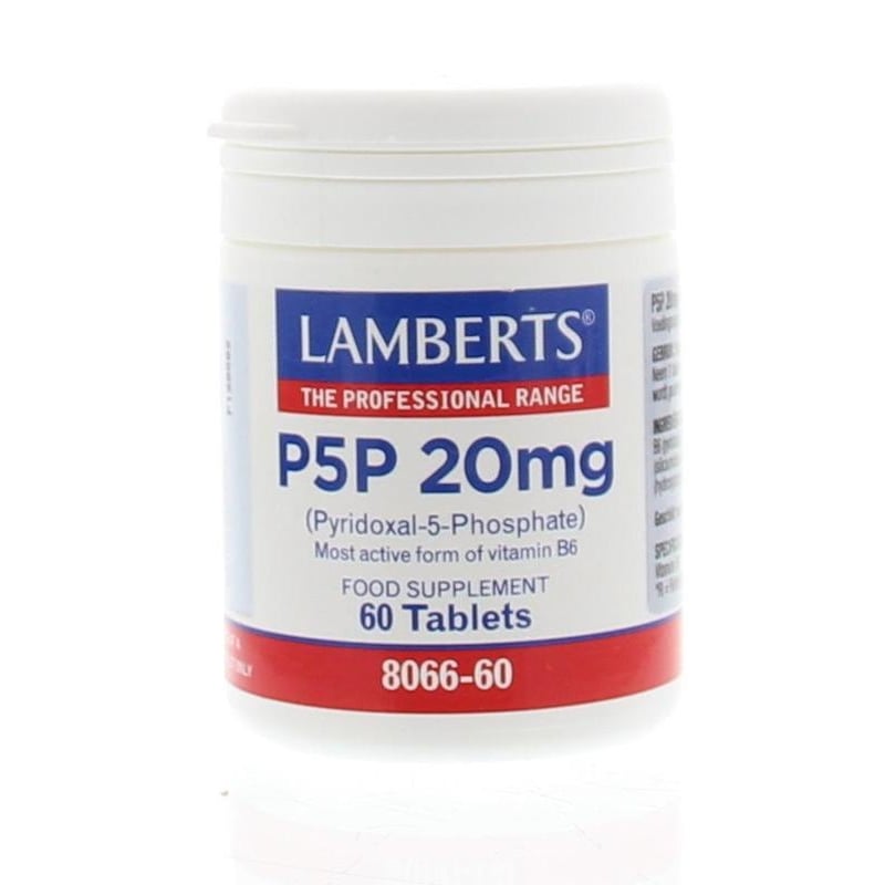 Lamberts Vitamine B6 (P5P) 20 mg afbeelding