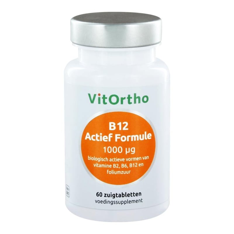 Vitortho B12 Actief formule 1000 mcg afbeelding