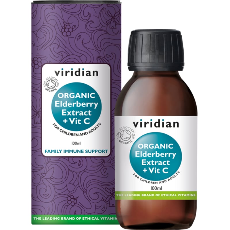 Viridian Organic Elderberry Extract with Vitamin C afbeelding