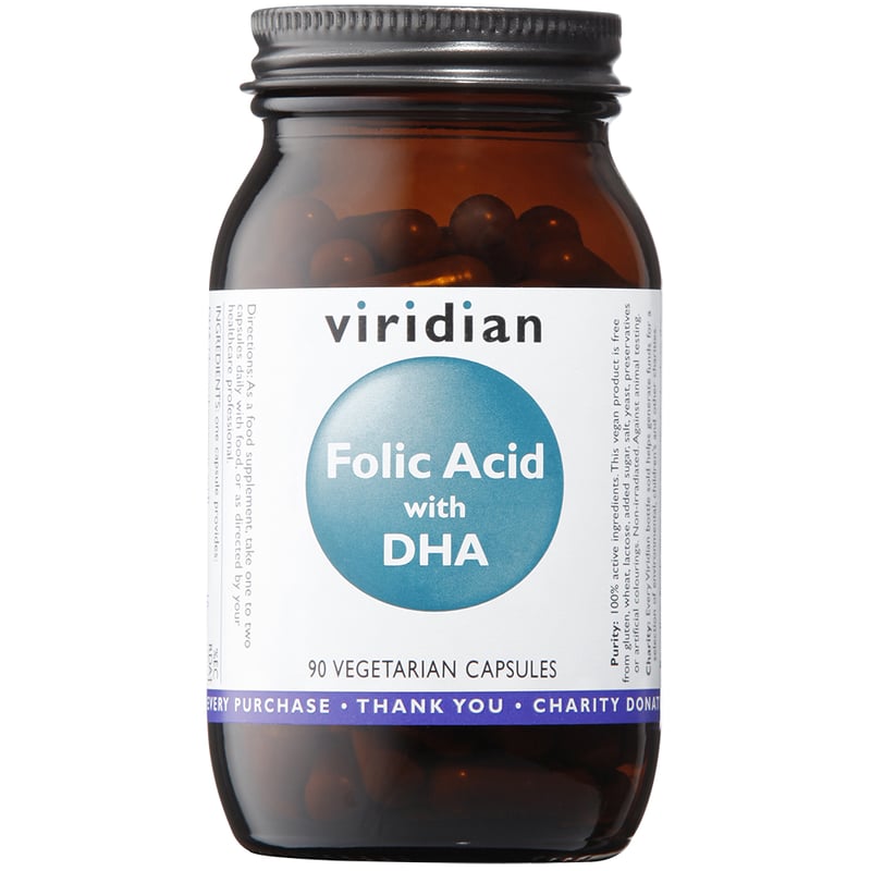 Viridian Folic Acid with DHA afbeelding