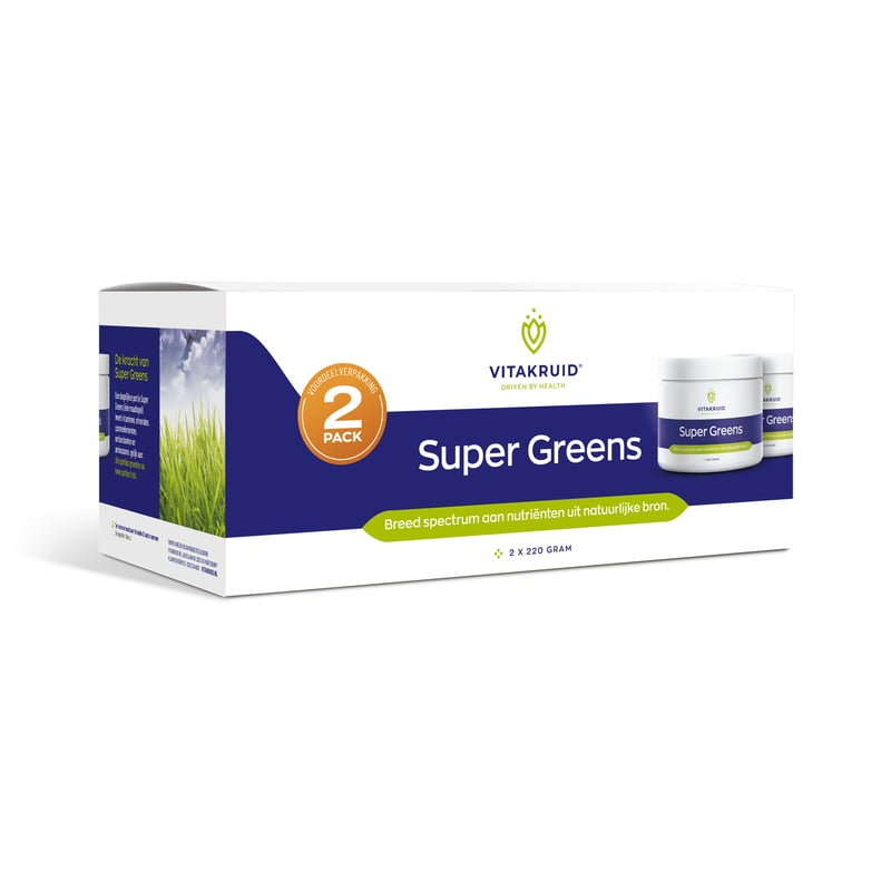 Vitakruid Super Greens 2-pack 220 gram afbeelding