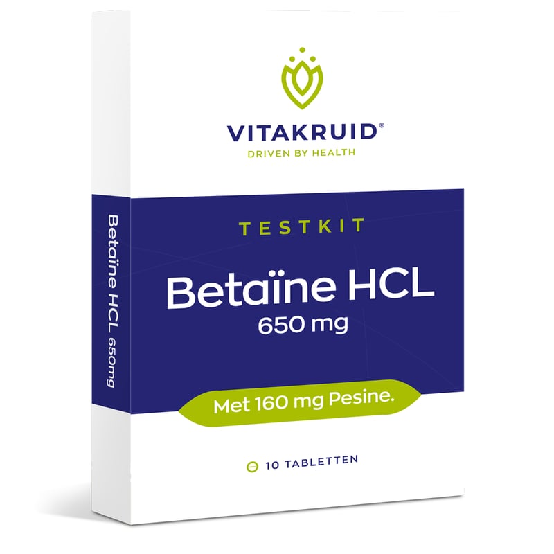 Vitakruid Betaine HCL testkit afbeelding