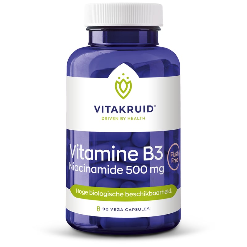 Vitakruid Vitamine B3 Niacinamide 500 mg afbeelding