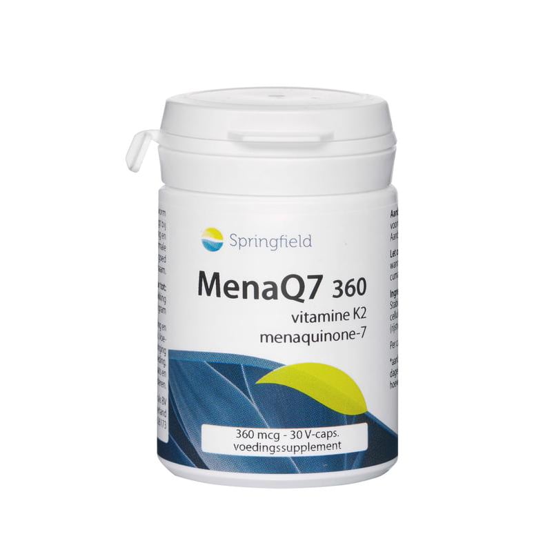 Springfield MenaQ7 360 mcg vitamine K2 (MK7) afbeelding