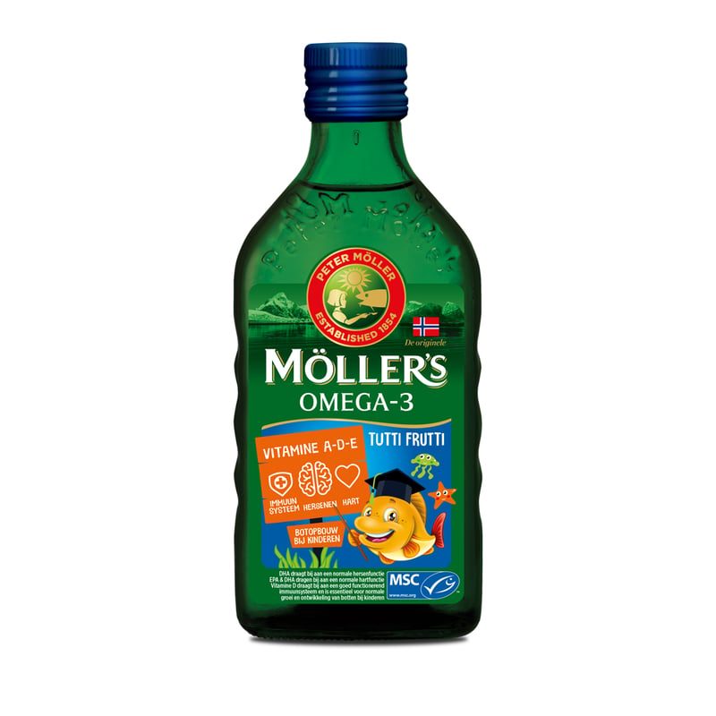 Möllers Möller's Omega-3 tutti frutti (Möller's visolie) afbeelding