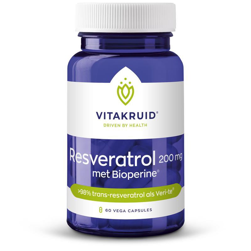Vitakruid Resveratrol 200 mg met bioperine afbeelding