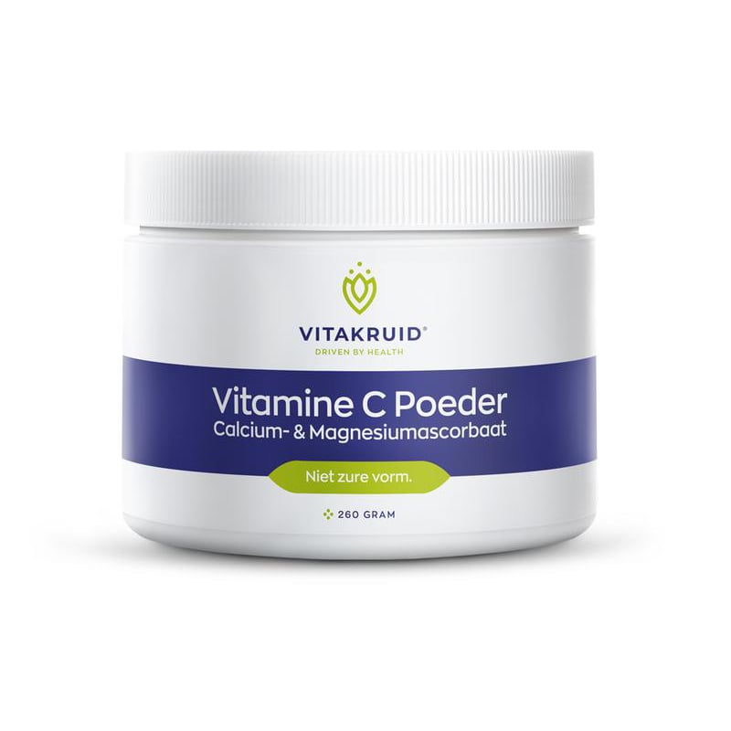 Vitakruid Vitamine C Poeder Calcium- & Magnesiumascorbaat afbeelding