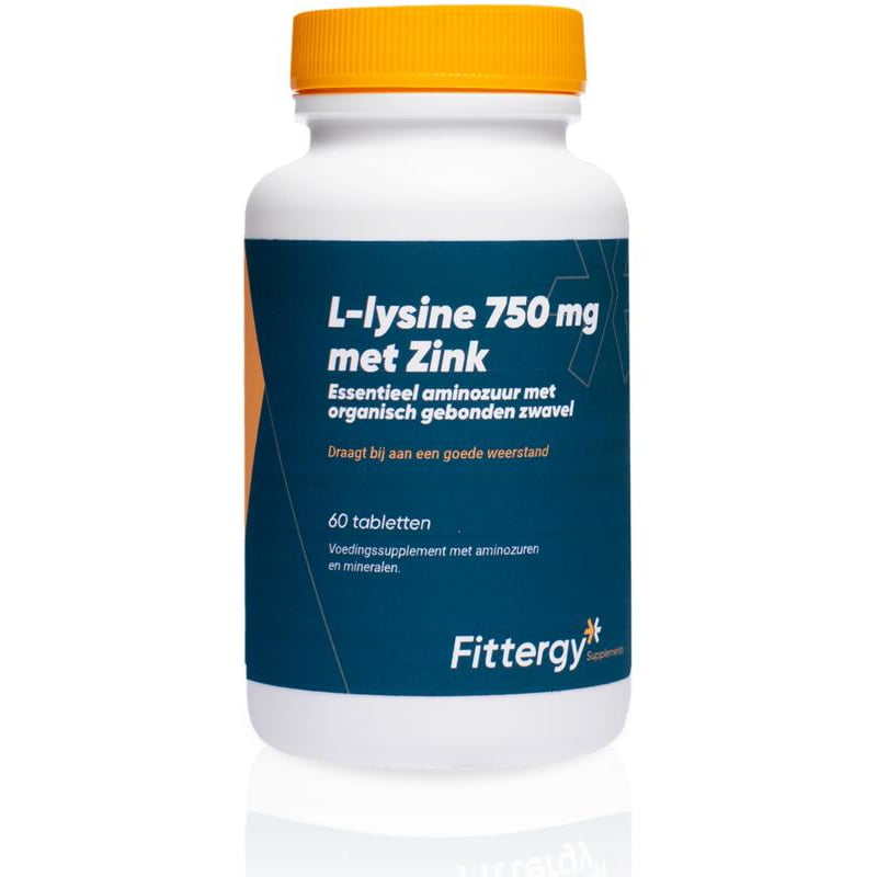 Fittergy L-Lysine 750 mg met Zink afbeelding