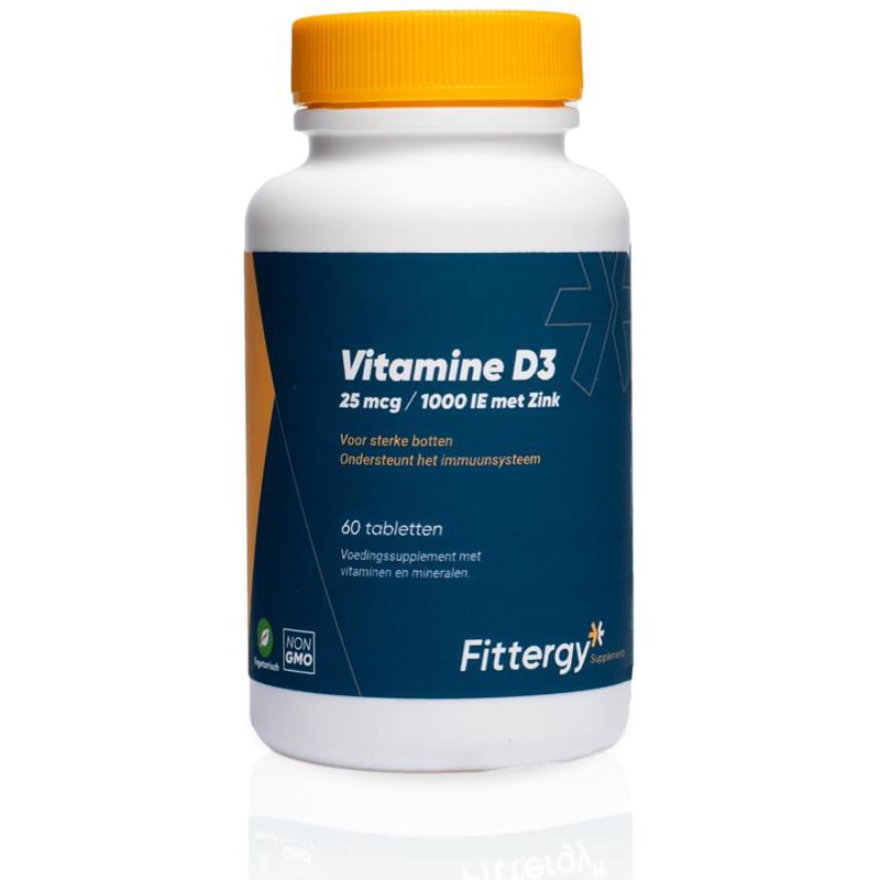 Fittergy Vitamine D3 25 mcg met Zink afbeelding