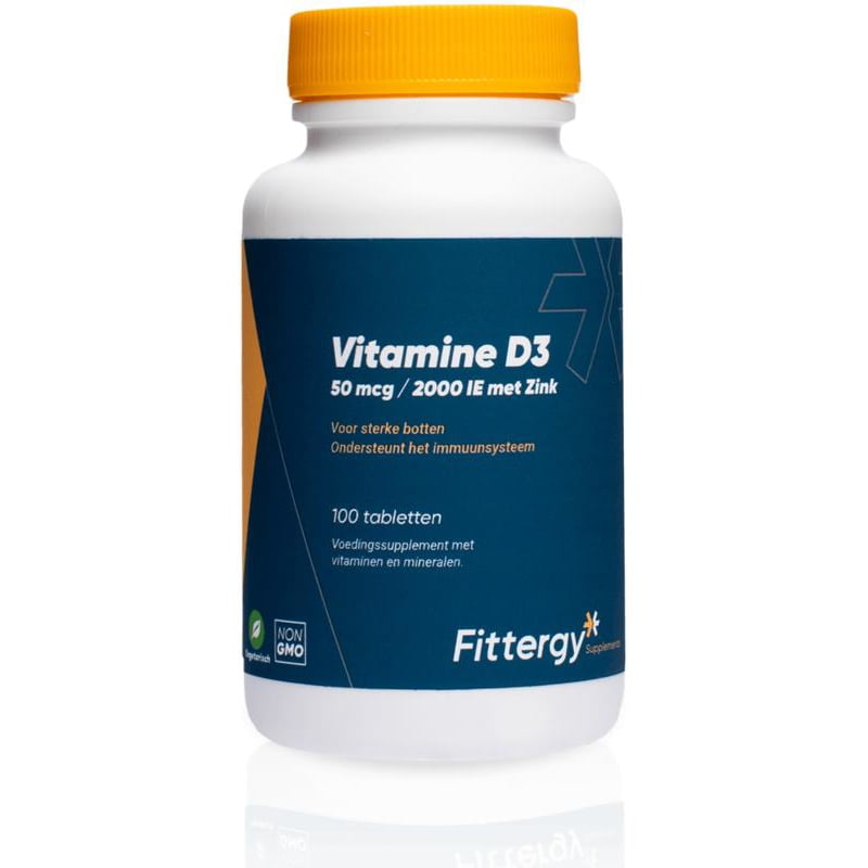 Fittergy Vitamine D3 50 mcg met Zink afbeelding