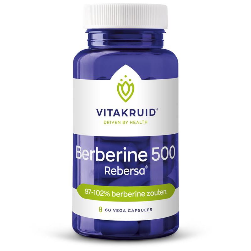 Vitakruid Berberine 500 Rebersa afbeelding