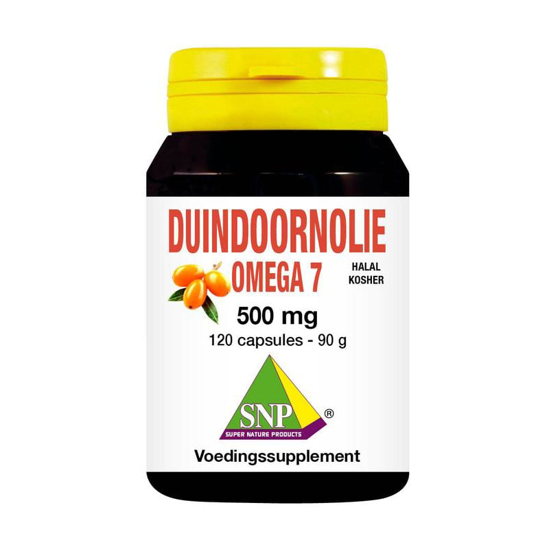 SNP Duindoorn Olie Omega 7 Halal Kosher 500 mg afbeelding