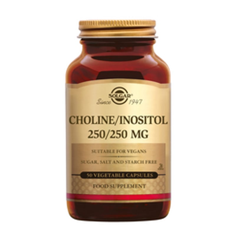 Solgar Vitamins Choline/Inositol 250/250 afbeelding
