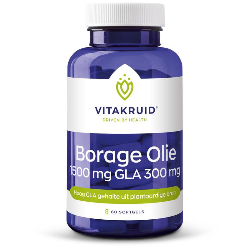 Vitakruid Borage Olie 1500 mg GLA 300 mg afbeelding