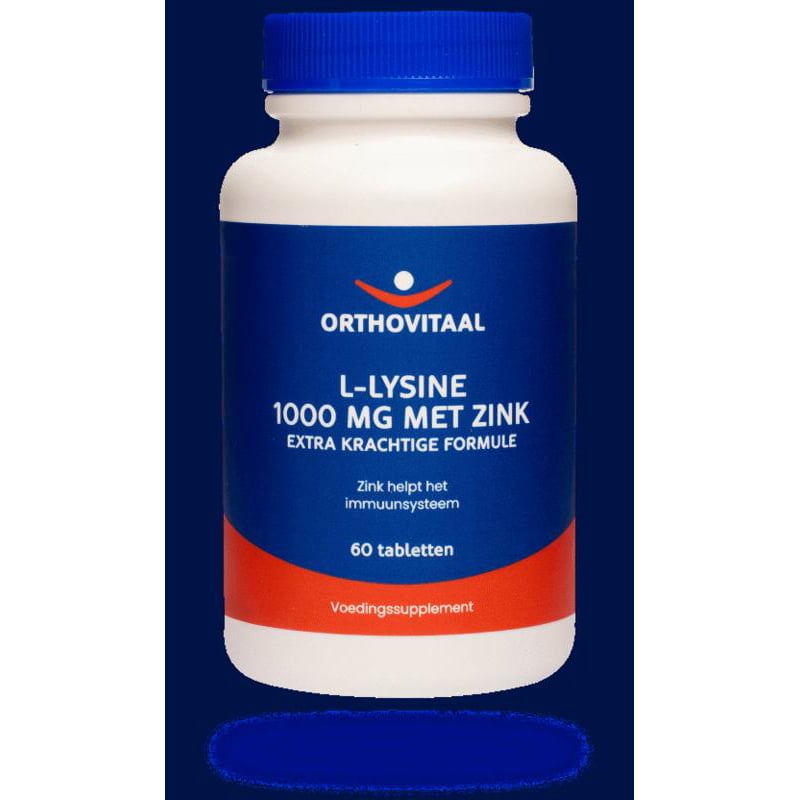 Orthovitaal L-Lysine 1000 mg met Zink afbeelding