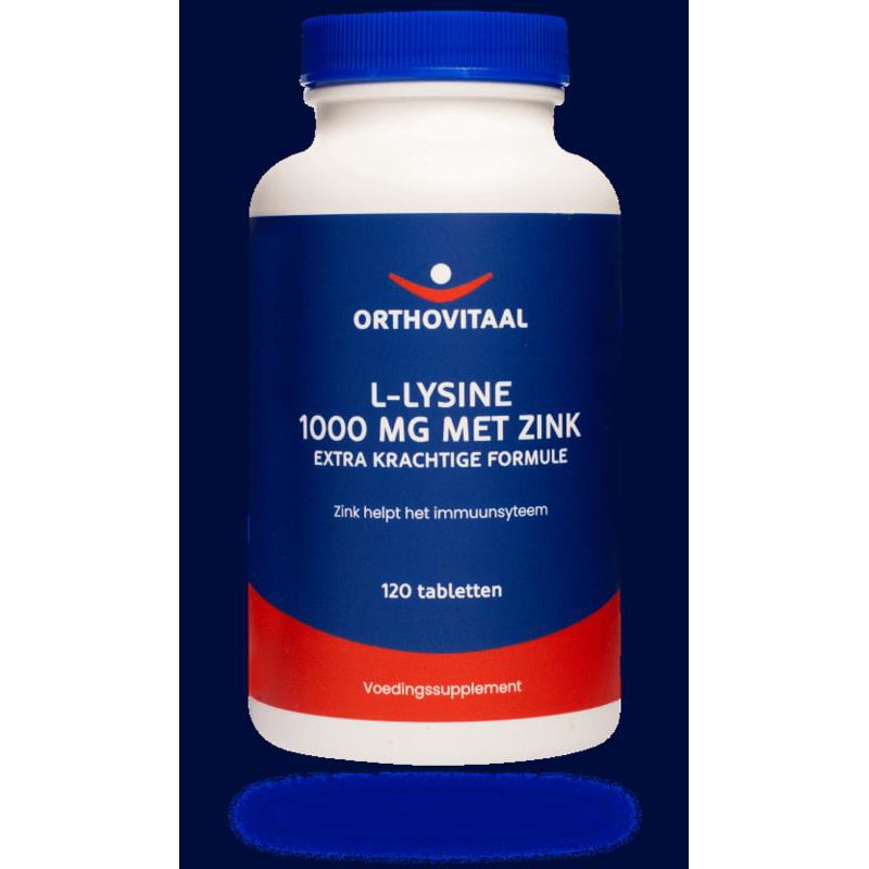 Orthovitaal L-Lysine 1000 mg met Zink afbeelding