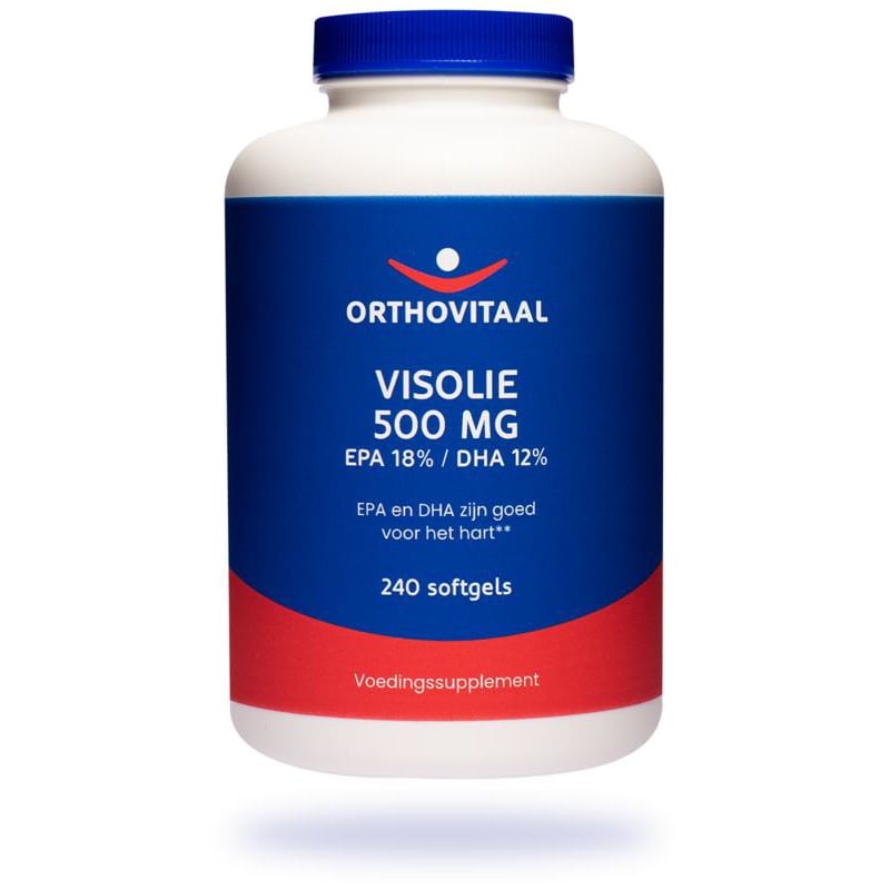 Orthovitaal Visolie 500 mg EPA 18% DHA 12% afbeelding