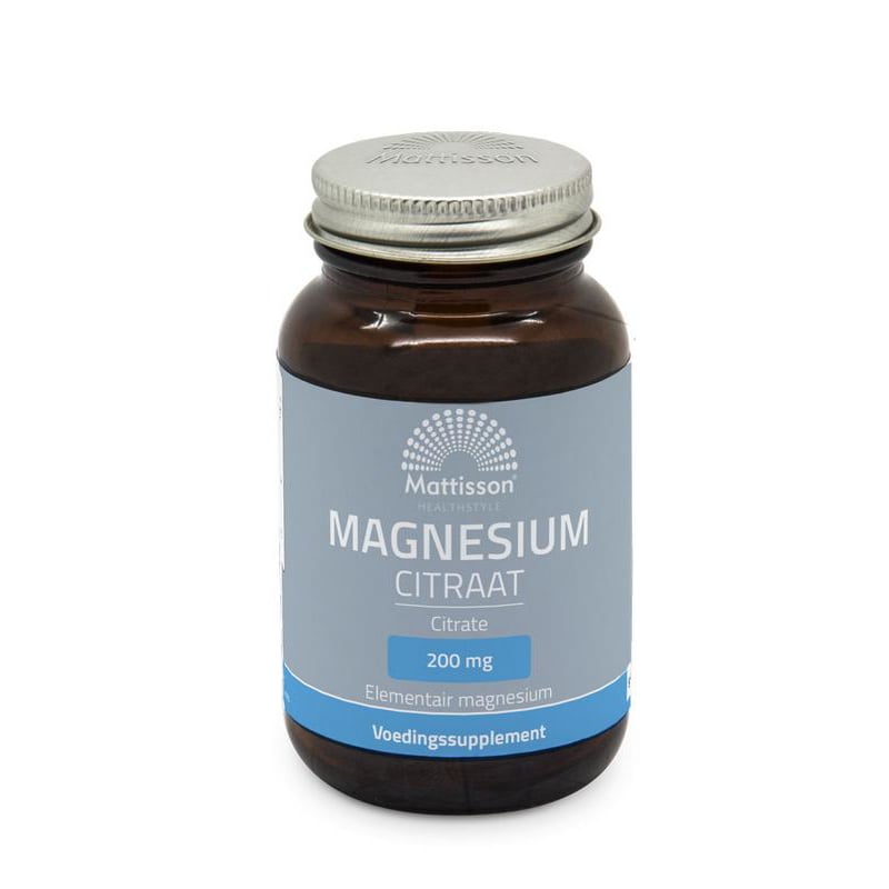 Mattisson Healthstyle Magnesium Citraat 200mg afbeelding