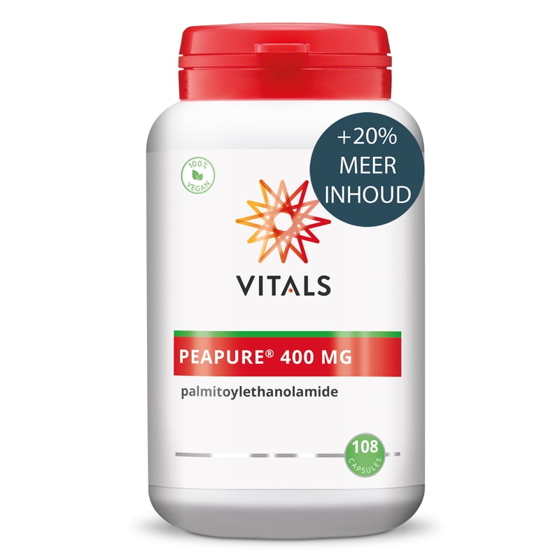 Vitals PEA Pure 400 mg palmitoylethanolamide (PeaPure®, met PEA-opt® keurmerk) afbeelding
