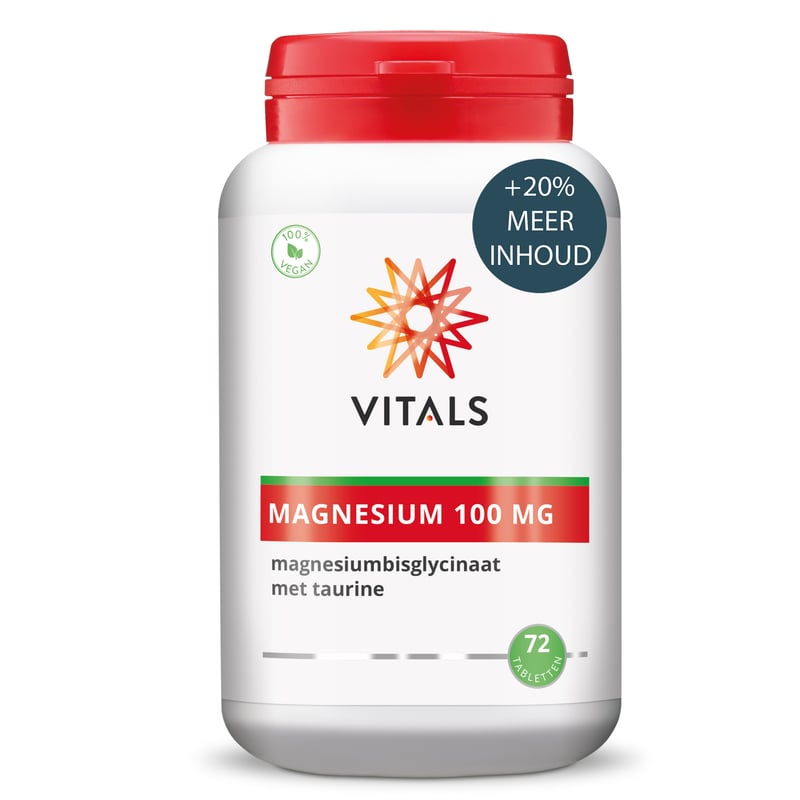 Vitals Magnesiumbisglycinaat 100 mg afbeelding