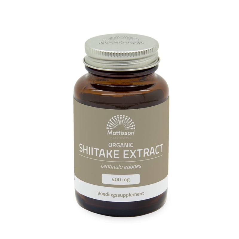 Mattisson Healthstyle Shiitake Extract 400mg bio afbeelding