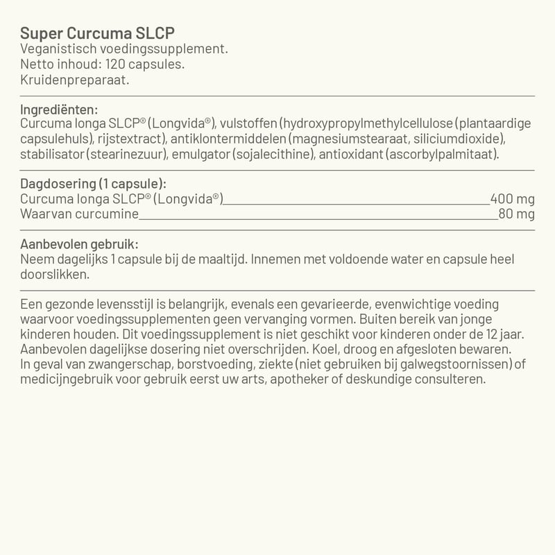 Vitaminstore Super Curcuma SLCP (Kurkuma) afbeelding