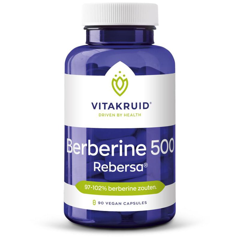 Vitakruid Berberine 500 Rebersa 97-102% berberine zouten afbeelding