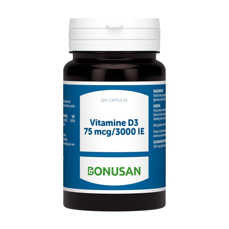 Bonusan Vitamine D3 75 mcg / 3000IE afbeelding