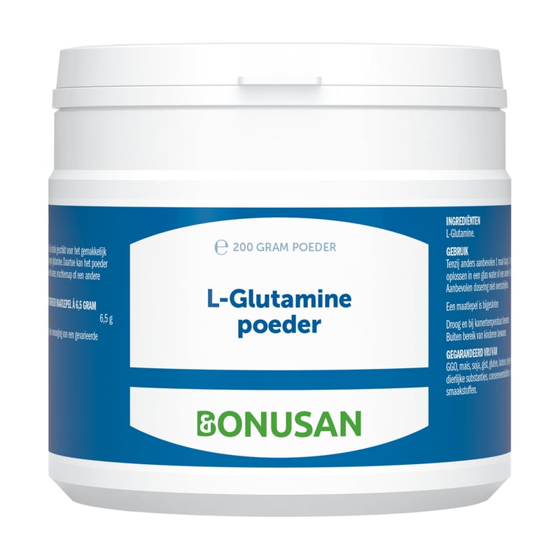 Bonusan L-Glutamine poeder 200 gram afbeelding