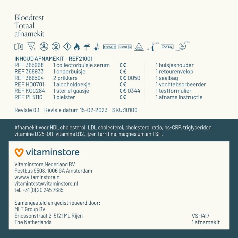 Vitaminstore Bloedtest Totaal afbeelding