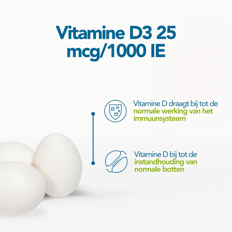 Bonusan Vitamine D3 25 mcg afbeelding