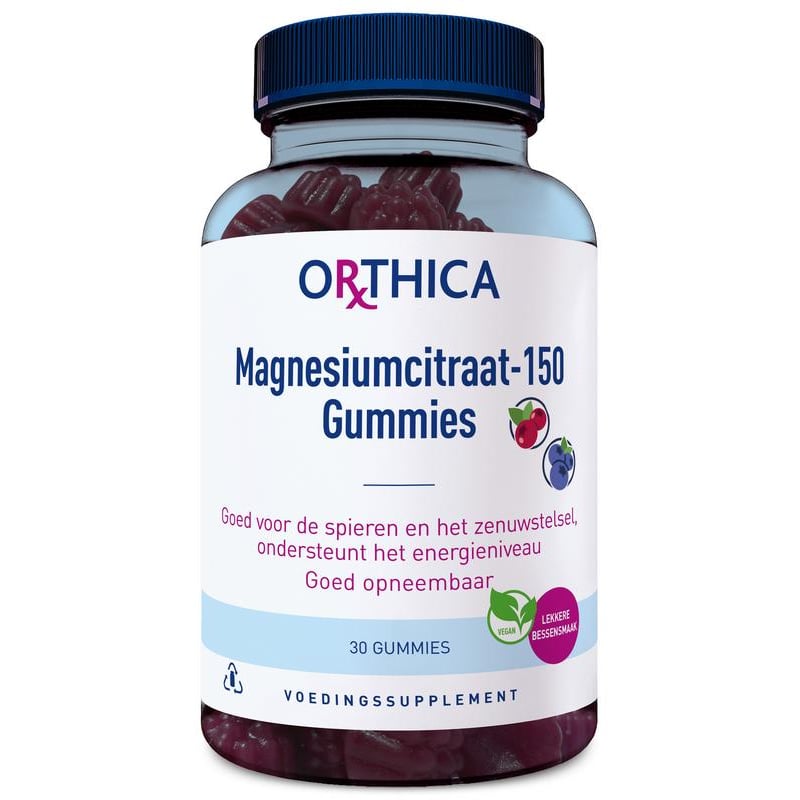 Orthica Magnesiumcitraat 15 Gummies afbeelding