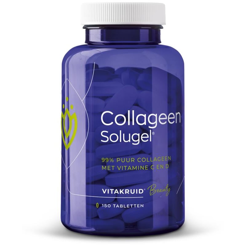 Vitakruid Collageen Solugel tabletten met Vitamine C en D afbeelding