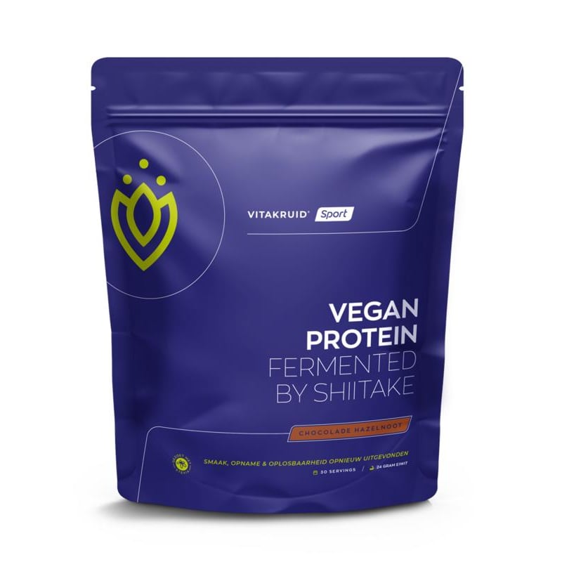 Vitakruid Vegan Protein Fermented by Shiitake Chocolade Hazelnoot afbeelding