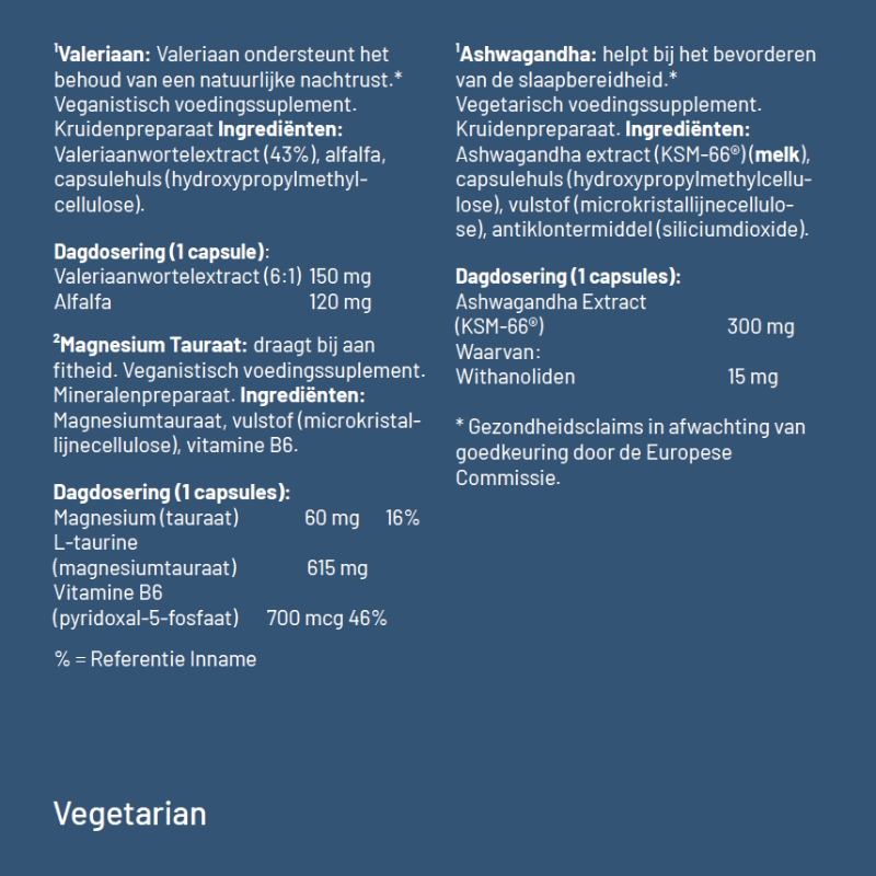 Vitaminstore Dagdosering Nachtrust afbeelding