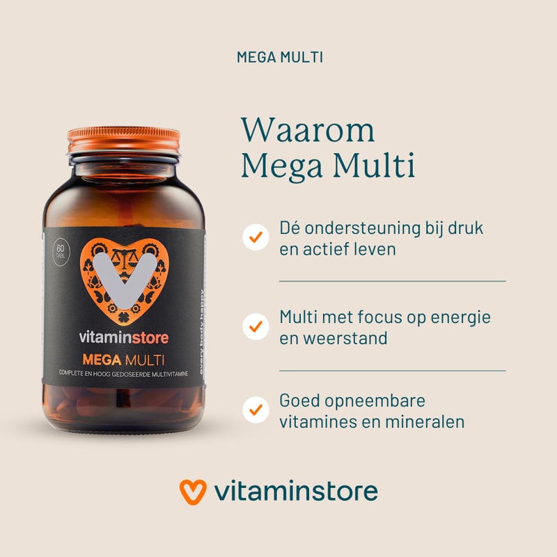 Vitaminstore Mega Multi (multivitamine) afbeelding