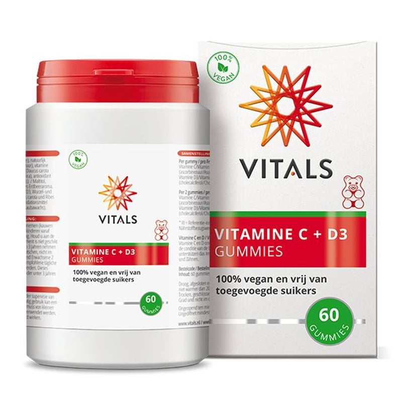 Vitals Vitamine C + D3 gummies afbeelding