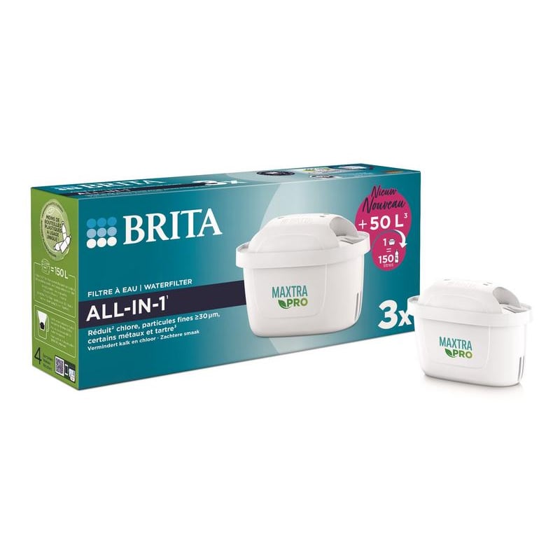 Brita Waterfilterpatroon Maxtra Pro all-in-1 3-pack afbeelding