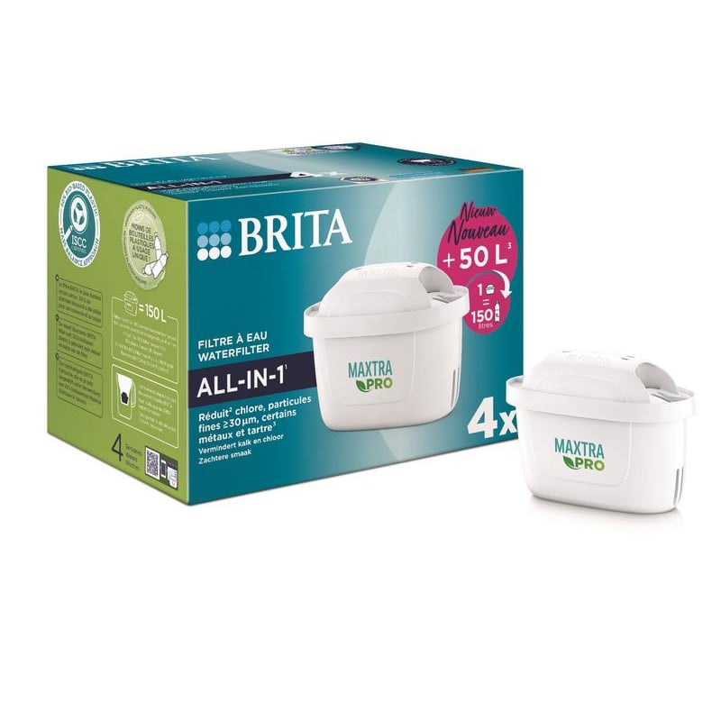 Brita Waterfilterpatroon Maxtra Pro all-in-1 4-pack afbeelding