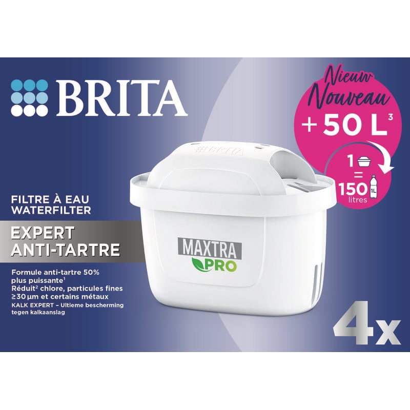 Brita Waterfilterpatroon Maxtra Pro Kalk Expert 4 pack afbeelding