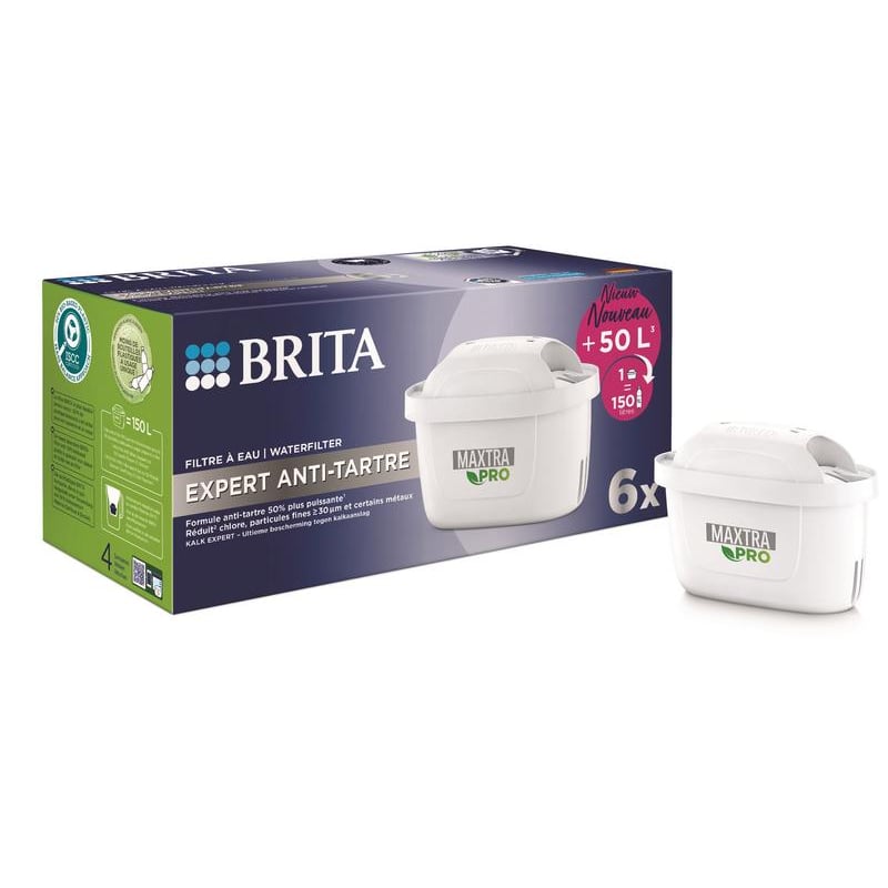 Brita Waterfilterpatroon Maxtra Pro Kalk Expert 6-pack afbeelding