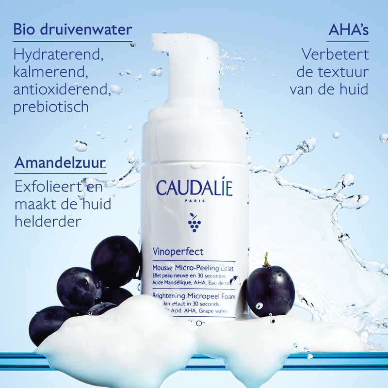 Caudalie Vinoperfect Micro-Peeling Mousse Stralende Huid Caudalie Vinoperfect Micro-Peeling Mousse Stralende Huid afbeelding