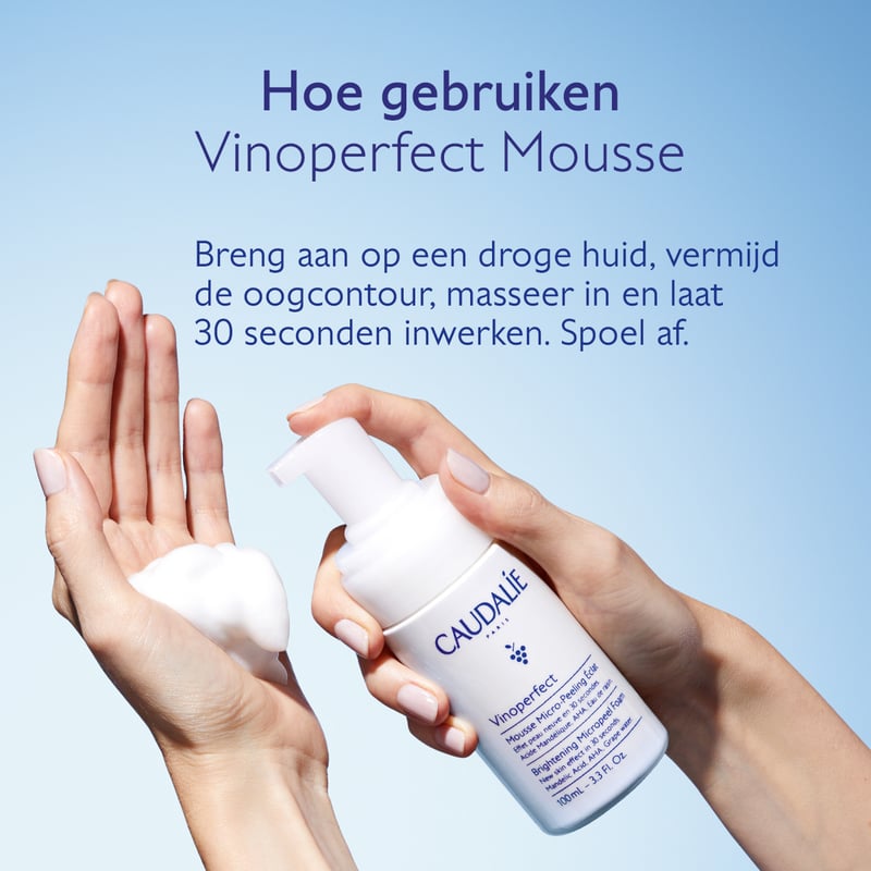 Caudalie Vinoperfect Micro-Peeling Mousse Stralende Huid Caudalie Vinoperfect Micro-Peeling Mousse Stralende Huid afbeelding
