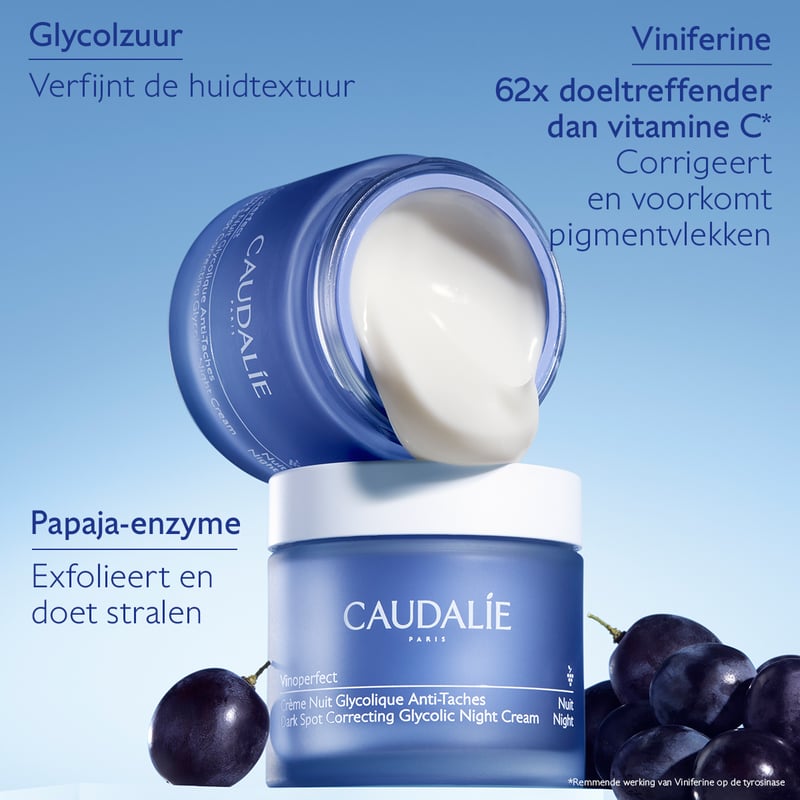 Caudalie Vinoperfect Nachtcrème tegen Pigmentvlekken Caudalie Vinoperfect Nachtcrème tegen Pigmentvlekken afbeelding