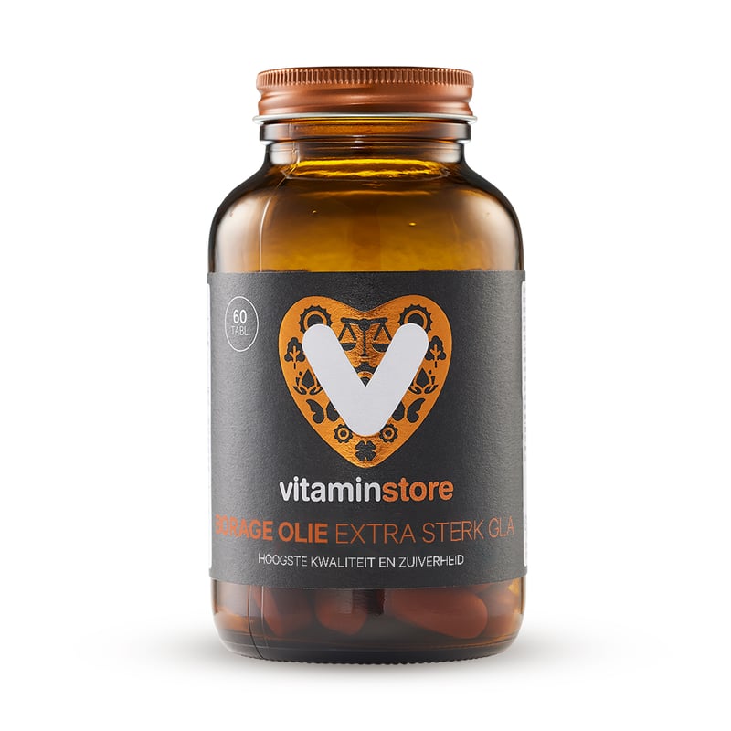 Vitaminstore Borage Olie Extra Sterk GLA (voorheen Zuiver GLA) Vitaminstore Borage Olie Extra Sterk GLA (voorheen Zuiver GLA) afbeelding