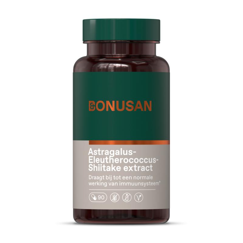 Bonusan Astragalus Eleutherococcus Shiitake Extract Bonusan Astragalus Eleutherococcus Shiitake Extract afbeelding